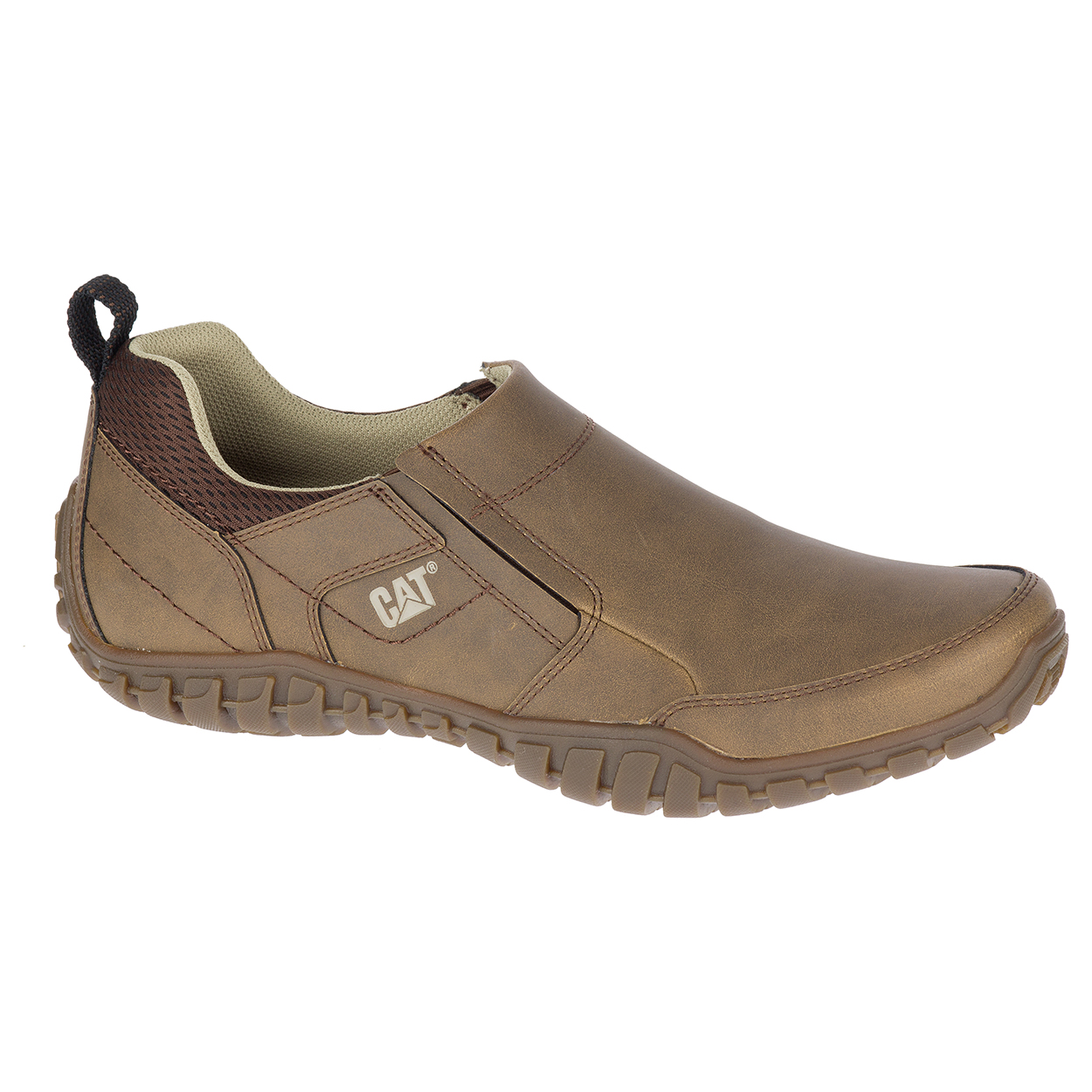 Caterpillar Opine - Mens Slip On Shoes - Dark Beige - NZ (589RXLANV)